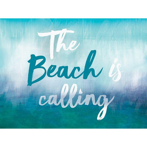 The Beach Is Calling Black Modern Wood Framed Art Print by Lula Bijoux and Company