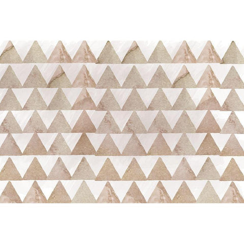 Golden Abstract White Modern Wood Framed Art Print by Lula Bijoux and Company