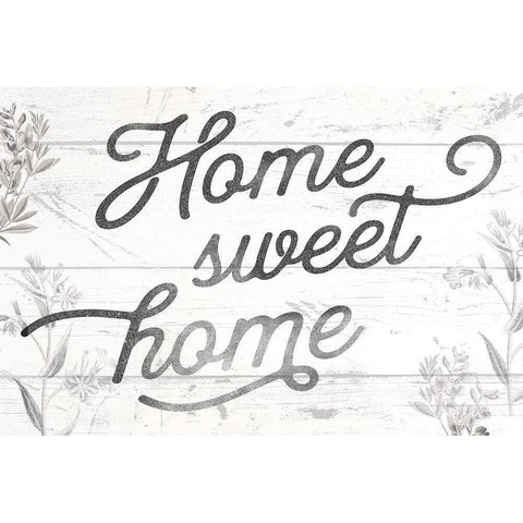 Home Sweet Home Gold Ornate Wood Framed Art Print with Double Matting by Lula Bijoux and Company