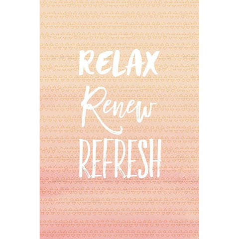 Relax Renew Black Modern Wood Framed Art Print by Lula Bijoux and Company
