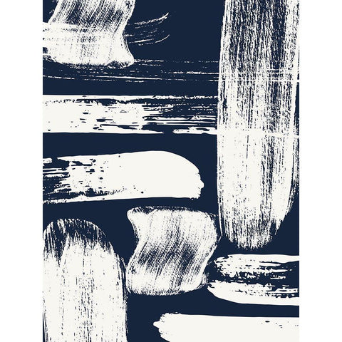 Drama Queen Stripes 2 Black Modern Wood Framed Art Print with Double Matting by Lula Bijoux And Company