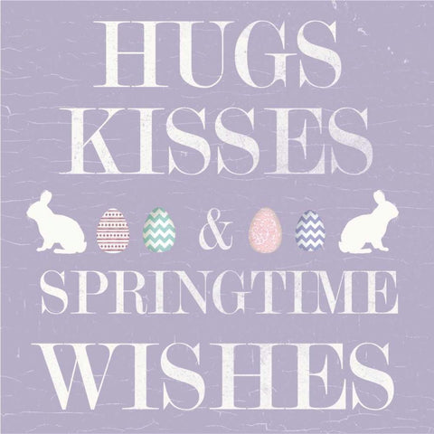 Easter Wishes White Modern Wood Framed Art Print by Allen, Candace