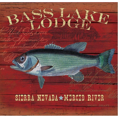 Bass Lake White Modern Wood Framed Art Print by Allen, Candace