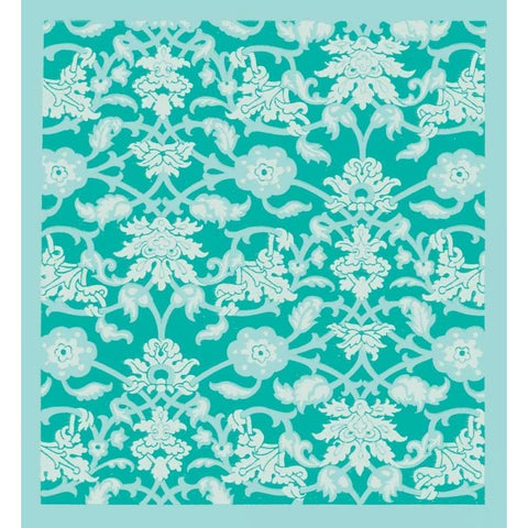 Chinois Pattern White Modern Wood Framed Art Print by Allen, Candace