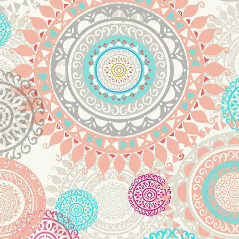 Bright Boho Spin 1 Black Modern Wood Framed Art Print by Allen, Candace