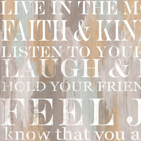 Live Inspire 3 Black Modern Wood Framed Art Print by Allen, Candace