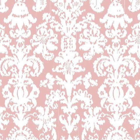 Gem Ikat 2 White Modern Wood Framed Art Print with Double Matting by Allen, Candace