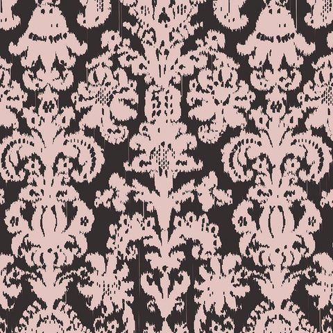 Gem Ikat 3 Black Ornate Wood Framed Art Print with Double Matting by Allen, Candace