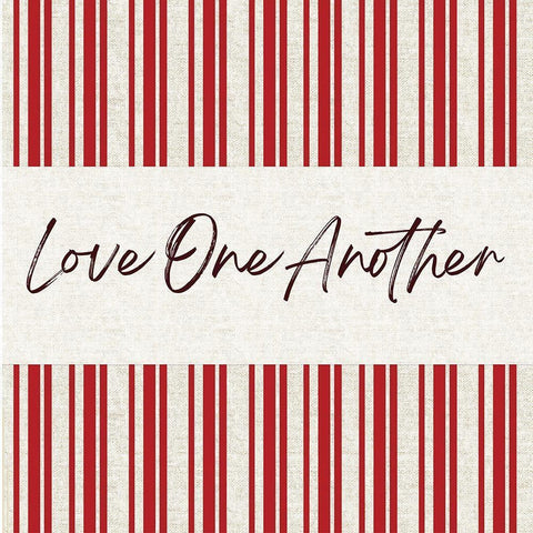 Love One Another Gold Ornate Wood Framed Art Print with Double Matting by Lula Bijoux and Company