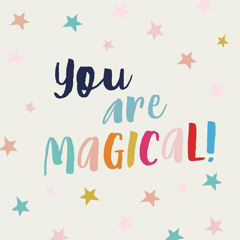 You Are Magical Gold Ornate Wood Framed Art Print with Double Matting by Lula Bijoux and Company