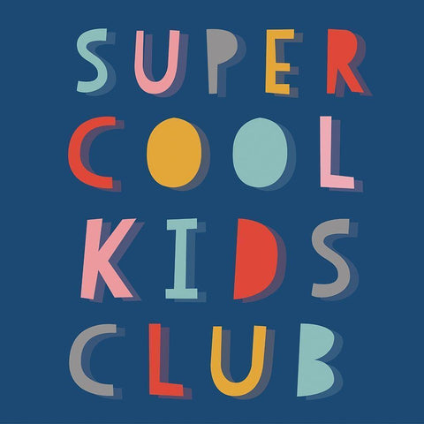 Super Cool Kids Gold Ornate Wood Framed Art Print with Double Matting by Lula Bijoux and Company