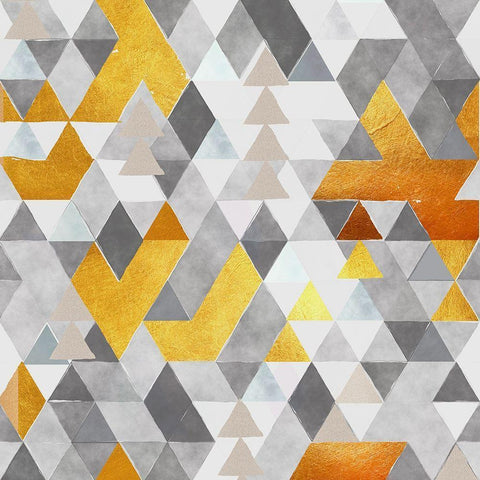 Modern Metallic Black Modern Wood Framed Art Print with Double Matting by Lula Bijoux and Company