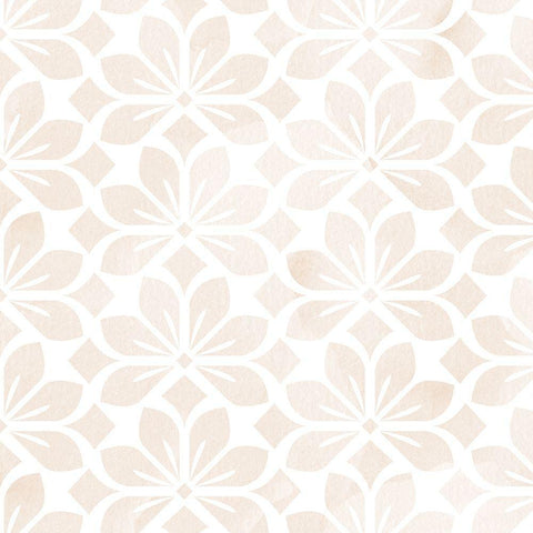 Modern Minimal Pattern White Modern Wood Framed Art Print with Double Matting by Lula Bijoux and Company