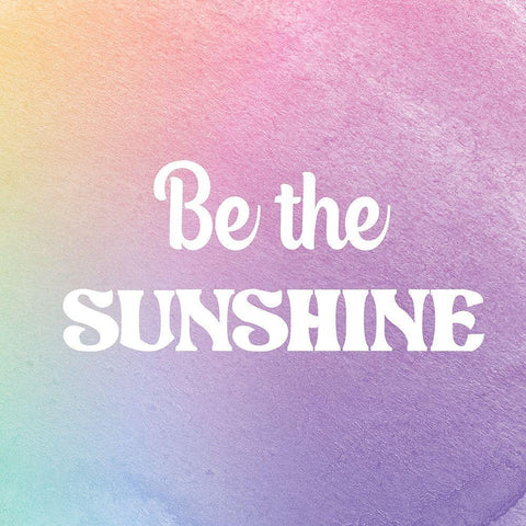 Be The Sunshine Black Modern Wood Framed Art Print with Double Matting by Lula Bijoux and Company