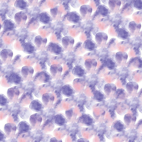 Flower Patterns Black Modern Wood Framed Art Print with Double Matting by Lula Bijoux and Company