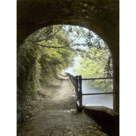 Shrewley Tunnel Gold Ornate Wood Framed Art Print with Double Matting by Poinski, Dianne