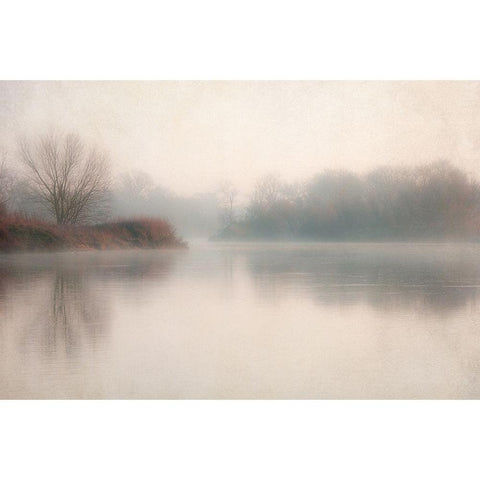 Lake 2 Black Modern Wood Framed Art Print with Double Matting by Poinski, Dianne
