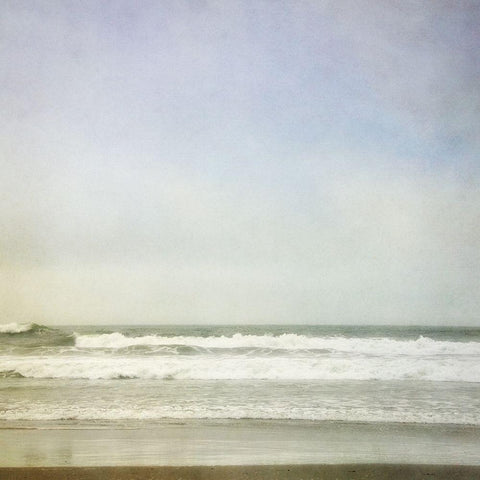 Waiting for the wave 1 Black Modern Wood Framed Art Print by Poinski, Dianne