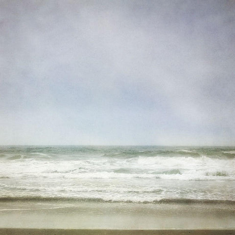 Waiting for the wave 2 Black Modern Wood Framed Art Print by Poinski, Dianne