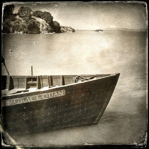 Rustic Seafarer 1 Black Modern Wood Framed Art Print with Double Matting by Poinski, Dianne