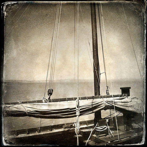 Rustic Seafarer 2 Black Modern Wood Framed Art Print with Double Matting by Poinski, Dianne
