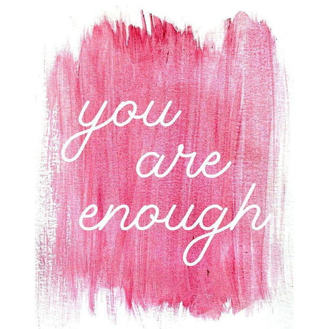 You Are Enough Gold Ornate Wood Framed Art Print with Double Matting by Jenner, Roya