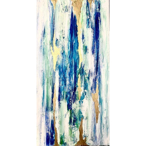 Abstract Smear Black Modern Wood Framed Art Print by Jenner, Roya
