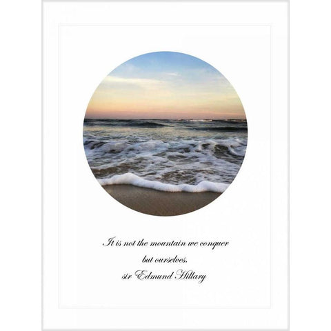 It Is Not The Mountain Black Modern Wood Framed Art Print by Rowland, Joseph