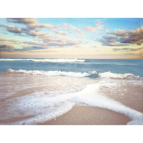 Splitting Waves Gold Ornate Wood Framed Art Print with Double Matting by Rowland, Joseph