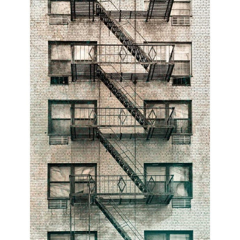 City Escapes 3 Black Modern Wood Framed Art Print with Double Matting by De Carvalho, Sandro