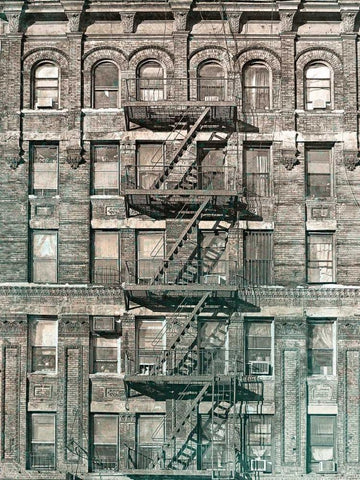 City Escapes 4 White Modern Wood Framed Art Print with Double Matting by De Carvalho, Sandro