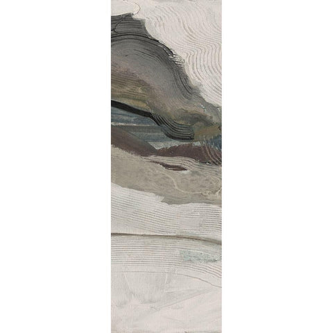Down Streem Flow 1 Black Modern Wood Framed Art Print by Haynes, Smith