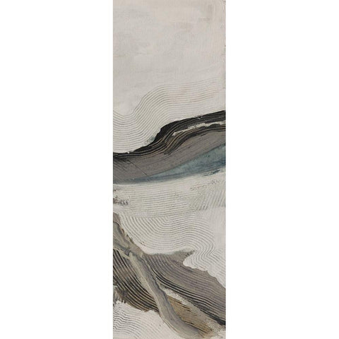 Down Streem Flow 3 White Modern Wood Framed Art Print by Haynes, Smith