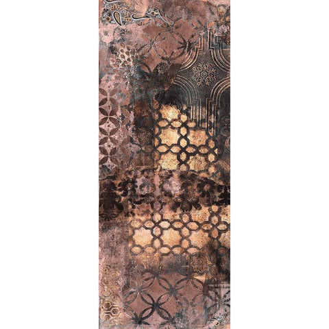 Ornate Rust 2 Black Modern Wood Framed Art Print with Double Matting by Haynes, Smith