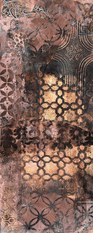 Ornate Rust 2 White Modern Wood Framed Art Print with Double Matting by Haynes, Smith