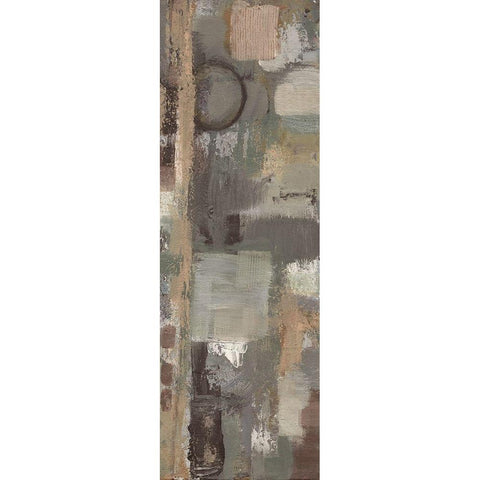 Earthy Stains 3 White Modern Wood Framed Art Print by Haynes, Smith