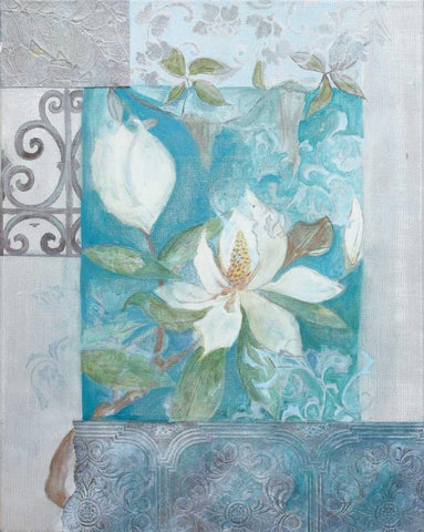 . White Modern Wood Framed Art Print with Double Matting by Haynes, Smith