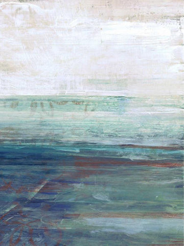 More Horizons White Modern Wood Framed Art Print with Double Matting by Haynes, Smith