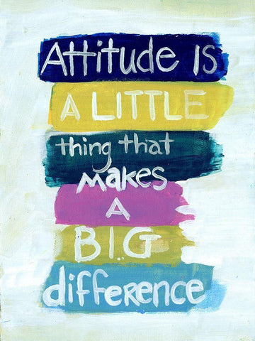 Attitude Black Ornate Wood Framed Art Print with Double Matting by Haynes, Smith