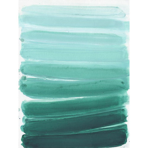 Menta Ombre Black Modern Wood Framed Art Print by Haynes, Smith