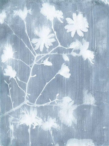 Spring Eden Magnolia 1 White Modern Wood Framed Art Print with Double Matting by Lula Bijoux and Company