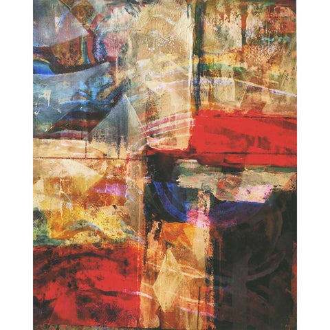 Patches Galore White Modern Wood Framed Art Print by Haynes, Smith