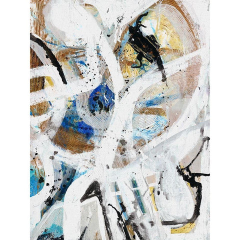 Infinite Coaster 1 Black Modern Wood Framed Art Print by Haynes, Smith