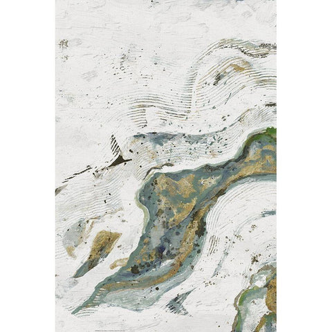Endless Ripple 1 Black Modern Wood Framed Art Print with Double Matting by Haynes, Smith
