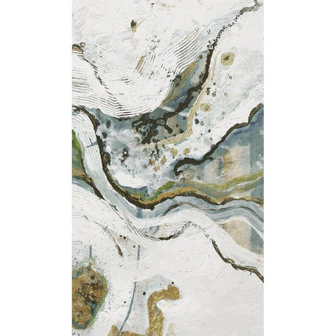 Endless Ripple 2 Gold Ornate Wood Framed Art Print with Double Matting by Haynes, Smith