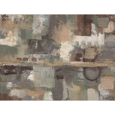 Earthy Stains 1 Black Modern Wood Framed Art Print by Haynes, Smith