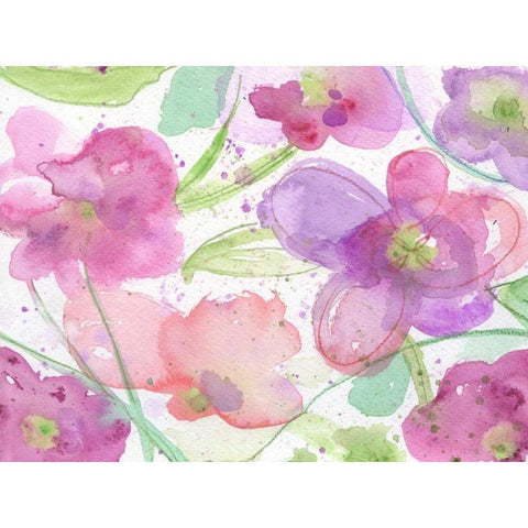 Beautiful Bunch White Modern Wood Framed Art Print by Haynes, Smith