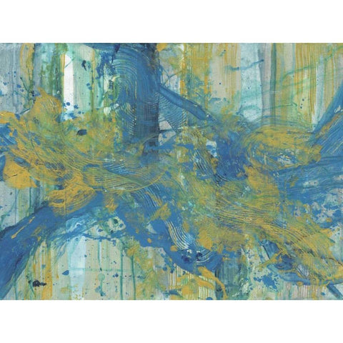 Creamy Day Glo Black Modern Wood Framed Art Print by Haynes, Smith