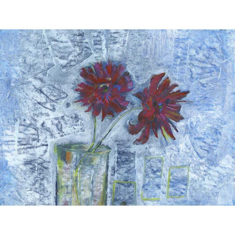 Winter Bloom Black Modern Wood Framed Art Print with Double Matting by Haynes, Smith