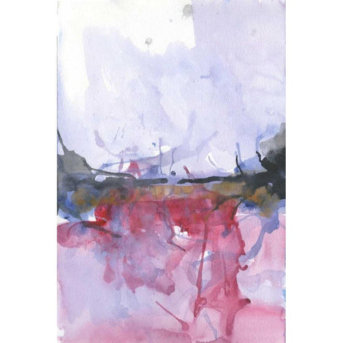 Molten Sea Black Modern Wood Framed Art Print by Haynes, Smith
